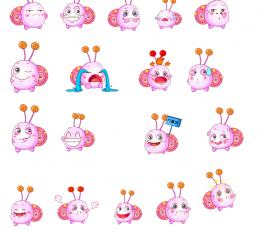 粉色小蜗牛QQ表情 官方版