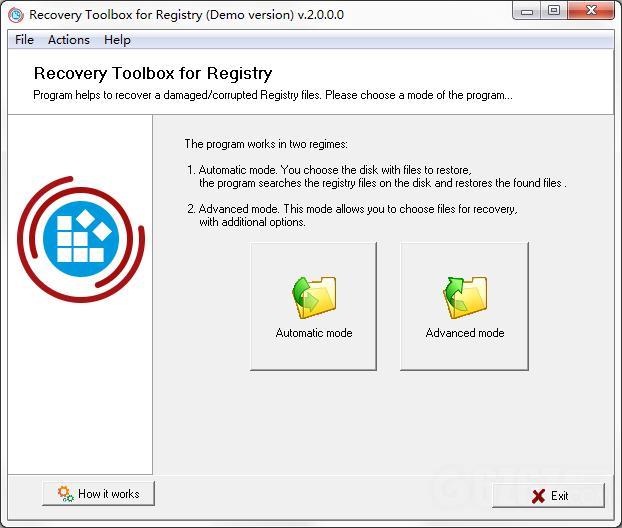 Recovery Toolbox for Registry