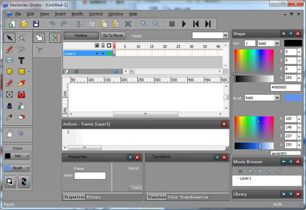 Flash动画制作软件(Vectorian Giotto)3.0.0 免费版