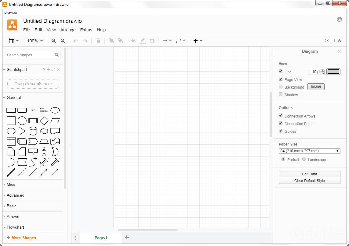 download the new version for windows Draw.io 21.5.1